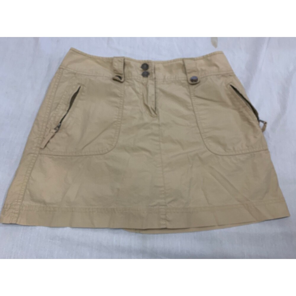 NEW YORK COMPANY WOMENS COTTON SKIRT SKORT WITH BUILT SHORTS SIZE 6